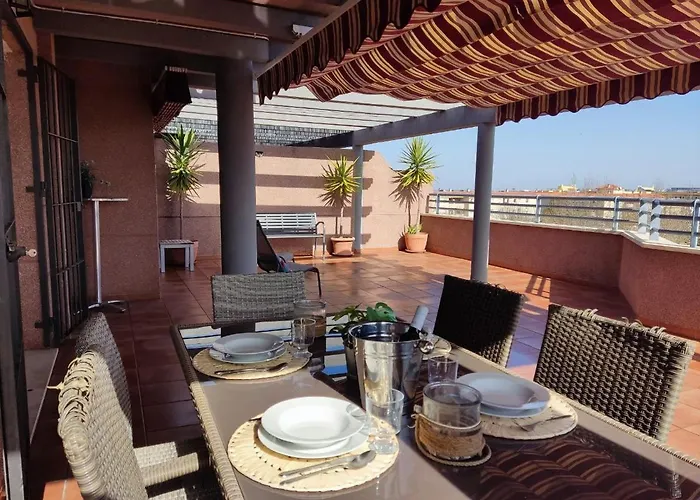 Atico Terraza 65M. Playa, Piscina, A/C, Wifi