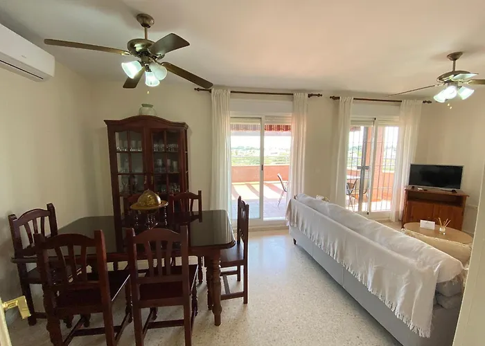 Atico Terraza 65M. Playa, Piscina, A/C, Wifi